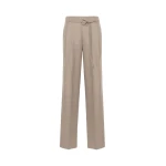 Max Mara Alibi Slim Cashmere Foule Trousers in Sand | Tailored pants | Luxury Shoes 