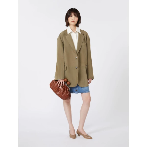 Max Mara Alisso Crocodile-Print Pasticcino Bag in Red Brown | Clutch Bags | Luxury Shoes 