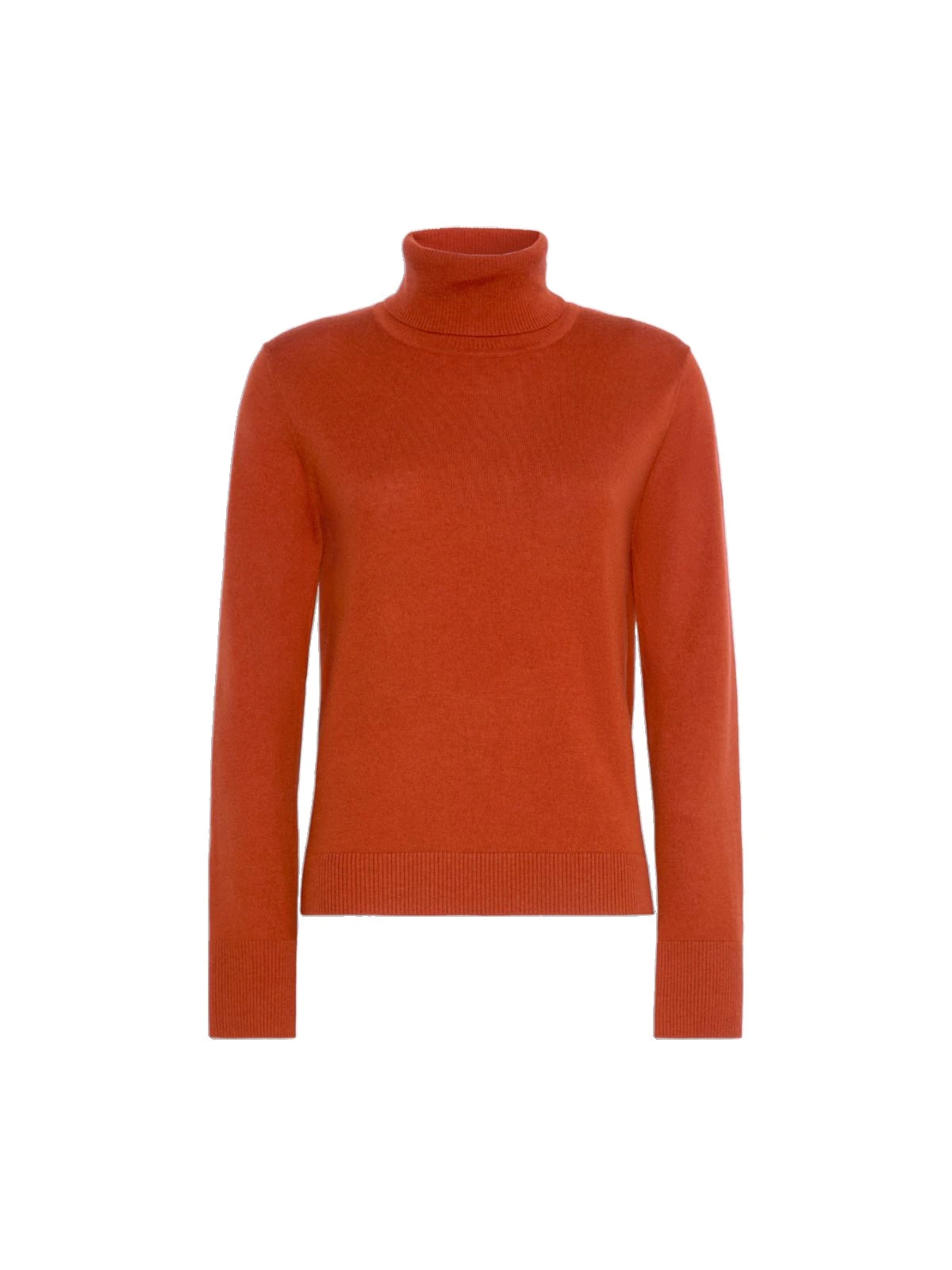Max Mara Allegra Wool Polo-Neck Sweater with Elbow Patches in Orange Max Mara Allegra Wool Polo-Neck Sweater with Elbow Patches in Orange | Turtlenecks | Luxury Shoes