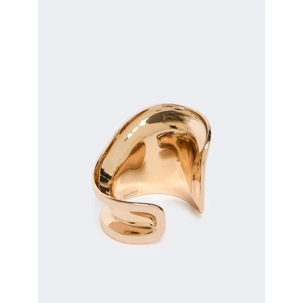 Max Mara Alloro Metal Cuff Bracelet in Bronze | Bracelets | Luxury Shoes 
