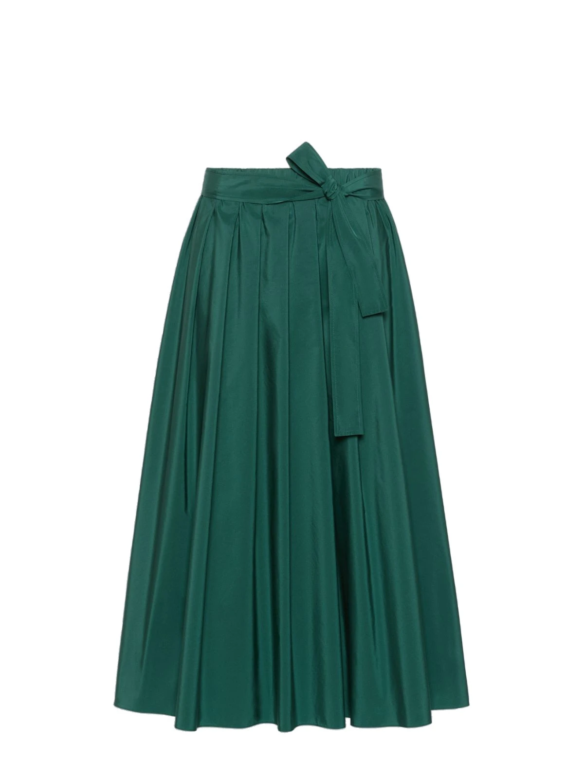 Max Mara Alpaca Pleated Cotton-Blend Taffeta Skirt in Dark Green Max Mara Alpaca Pleated Cotton-Blend Taffeta Skirt in Dark Green | Pleated Skirts | Luxury Shoes