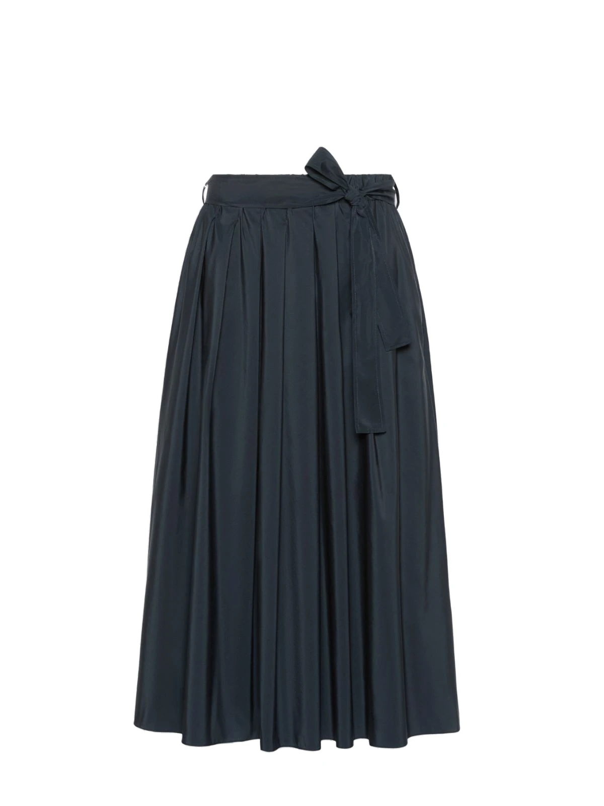 Max Mara Alpaca Pleated Cotton-Blend Taffeta Skirt in Navy Max Mara Alpaca Pleated Cotton-Blend Taffeta Skirt in Navy | Pleated Skirts | Luxury Shoes