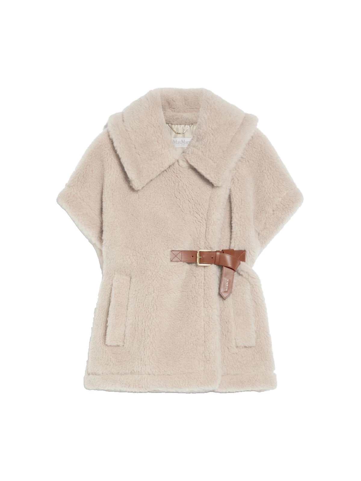 Max Mara Alpaca and Wool Teddy Gilet Cape in Beige Max Mara Alpaca and Wool Teddy Gilet Cape in Beige | Coats | Luxury Shoes