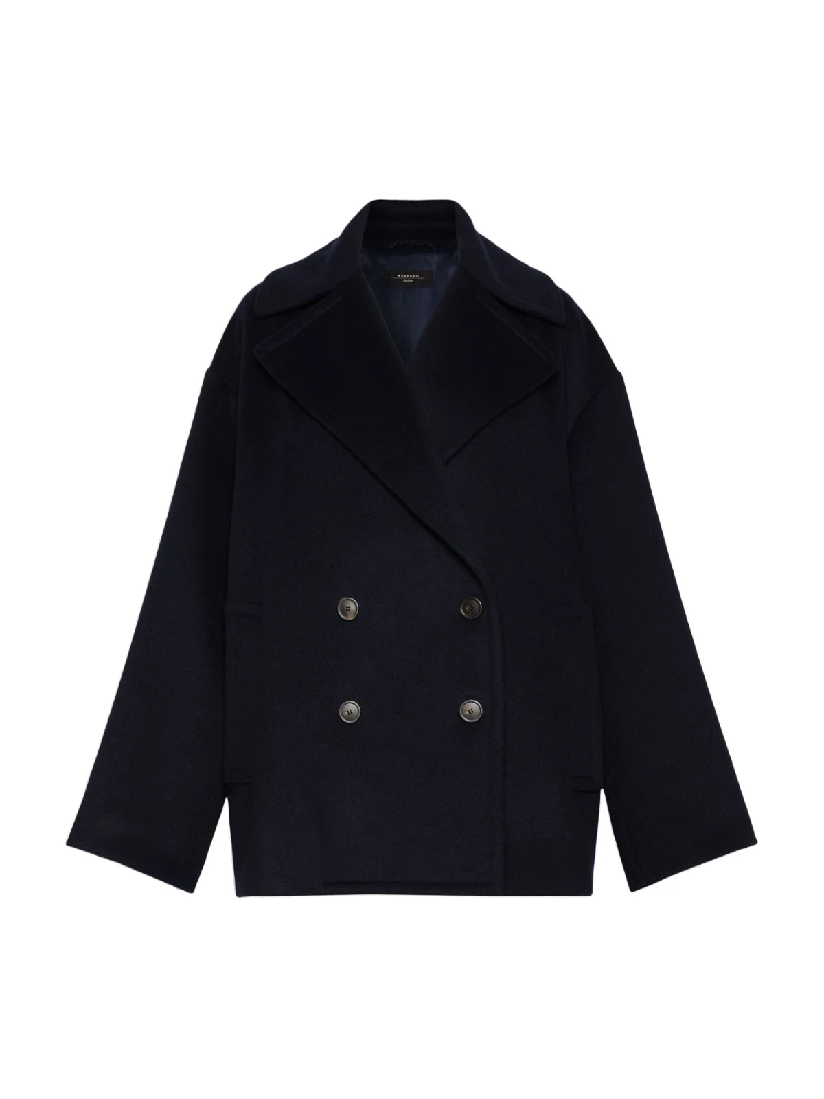 Max Mara Alpe Double-Breasted Wool Pea Coat in Navy Max Mara Alpe Double-Breasted Wool Pea Coat in Navy | Wool Coat | Luxury Shoes