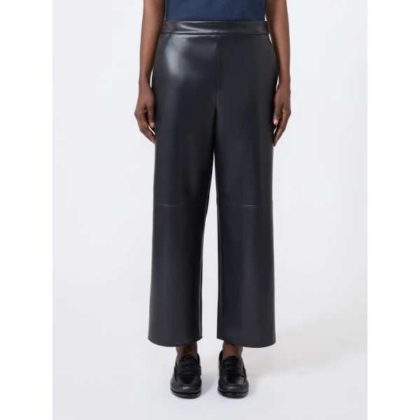 Max Mara Amati Coated Jersey Trousers in Ultramarine | Tailored pants | Luxury Shoes 