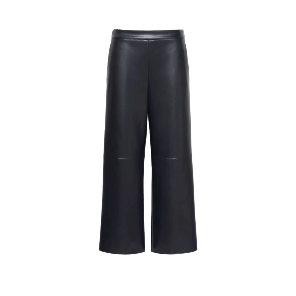 Max Mara Amati Coated Jersey Trousers in Ultramarine | Tailored pants | Luxury Shoes 