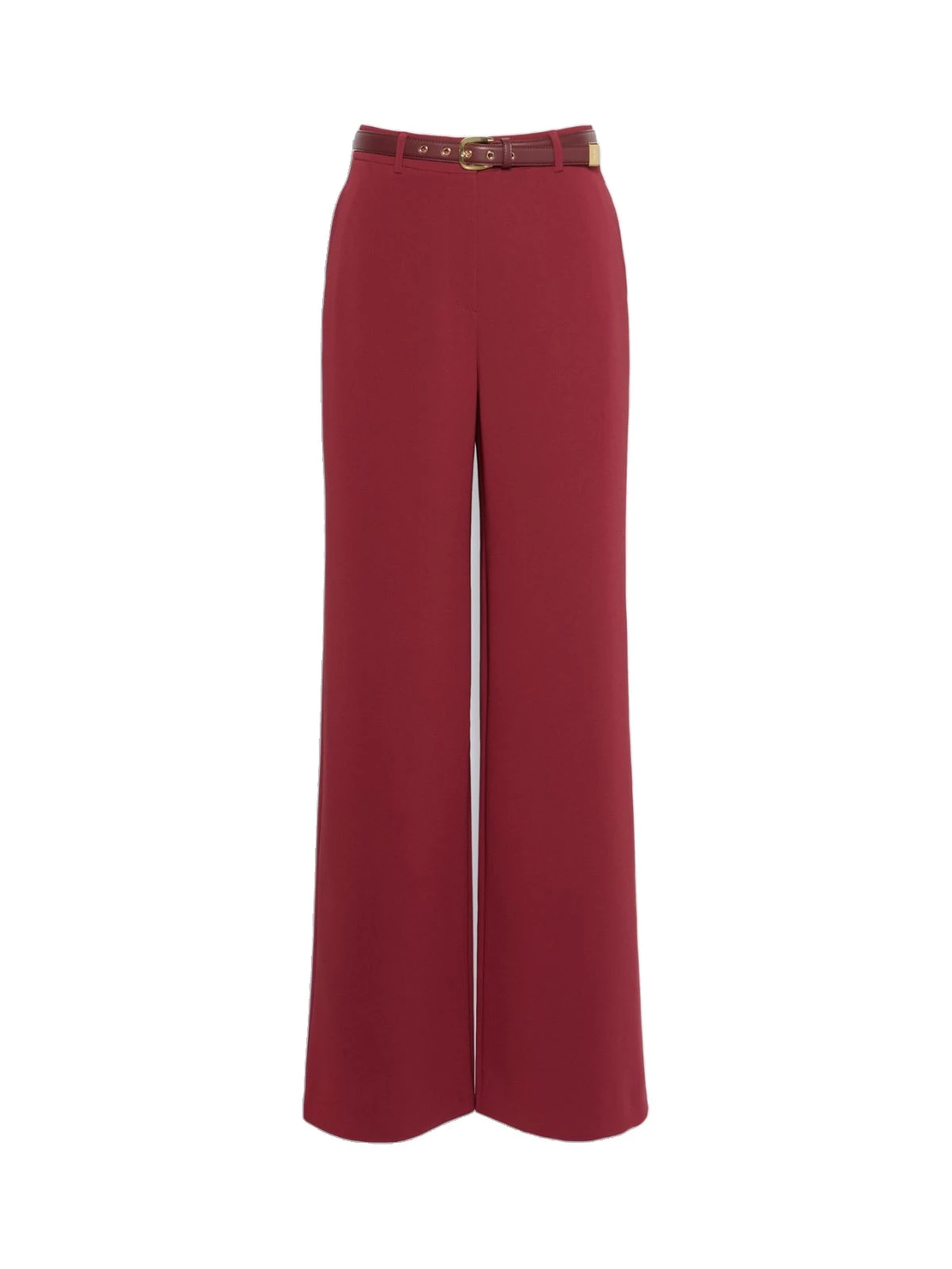 Max Mara Amico Wide-Leg Cady Trousers in Ruby Max Mara Amico Wide-Leg Cady Trousers in Ruby | Wide leg pants | Luxury Shoes