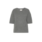 Max Mara Ananas Short Sleeved Cashmere Jumper in Dark Grey | Sweaters | Luxury Shoes 