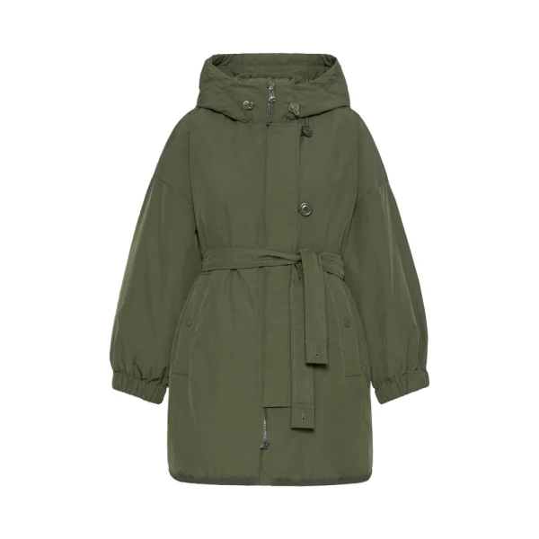 Max Mara Ancora Reversible Water-Repellent Parka in Khaki | Coats | Luxury Shoes 