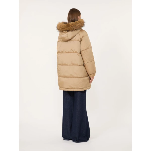 Max Mara Anfora Reversible Water-Repellent Midi Parka in Camel | Coats | Luxury Shoes 