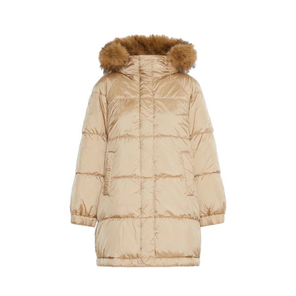 Max Mara Anfora Reversible Water-Repellent Midi Parka in Camel | Coats | Luxury Shoes 