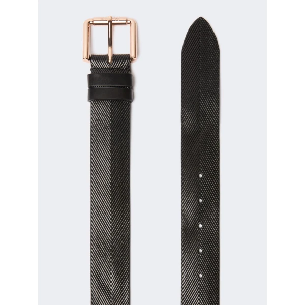 Max Mara Angizia Leather Belt in Black | Belts | Luxury Shoes 