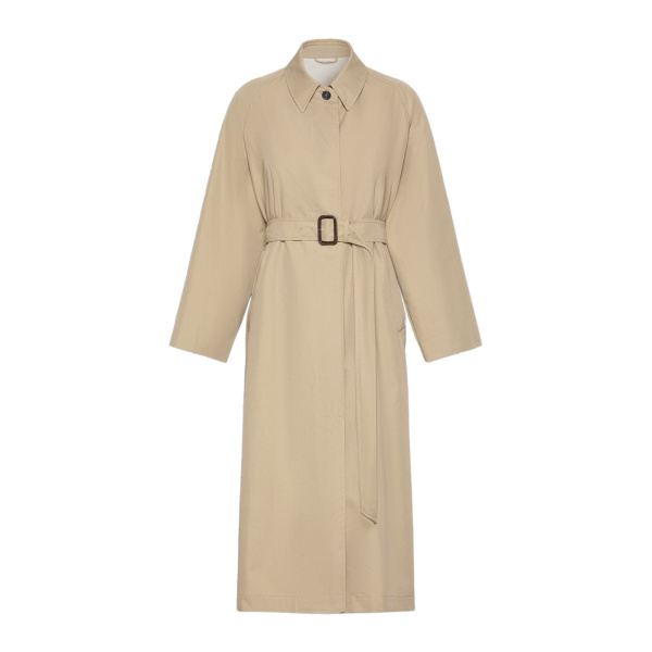 Max Mara Angus Water-Repellent Gabardine Trench Coat in Beige | Women | Luxury Shoes 