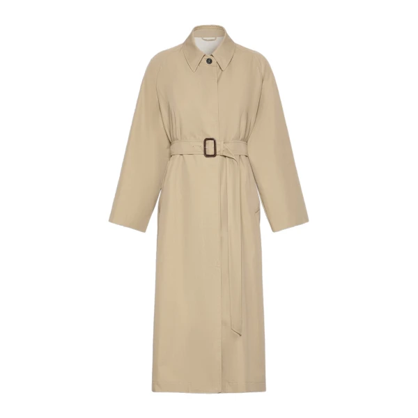 Max Mara Angus Water-Repellent Gabardine Trench Coat in Beige | Women | Luxury Shoes 