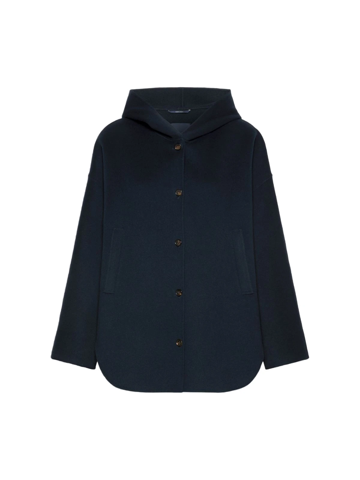 Max Mara Anita Hooded Double Wool Drap Coat in Midnight Blue Max Mara Anita Hooded Double Wool Drap Coat in Midnight Blue | Wool Coat | Luxury Shoes