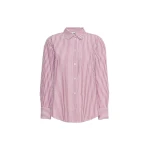 Max Mara Anthea Classic Cotton Shirt in Bordeaux | Shirts | Luxury Shoes 