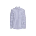 Max Mara Anthea Classic Cotton Shirt in Light Blue | Shirts | Luxury Shoes 