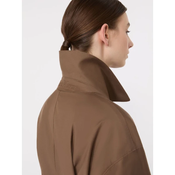 Max Mara Antonia Water-Repellent Cotton Twill Midi Trench Coat in Brown | Trench Coat | Luxury Shoes 