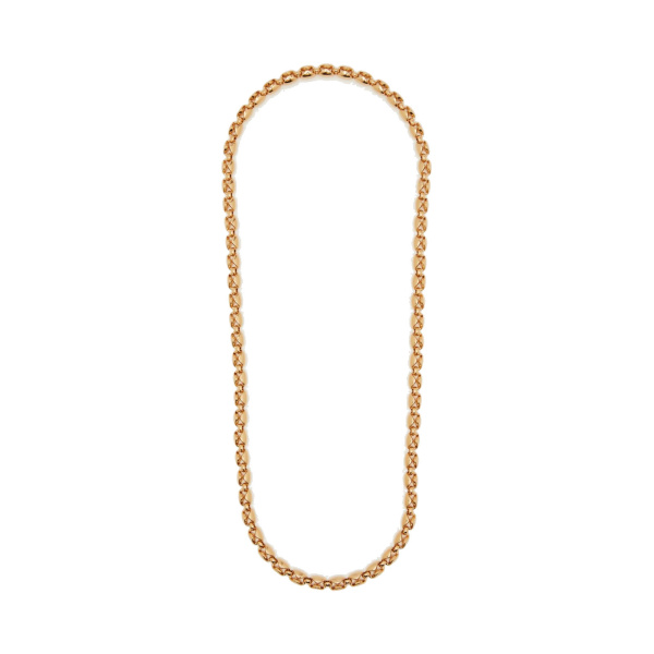 Max Mara Aquila Long Link Necklace in Bronze | Necklace | Luxury Shoes 