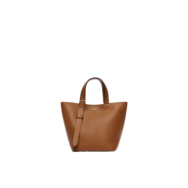 Max Mara Archetipo Extra Small Leather Bag in Amber Brown | Women | Luxury Shoes 
