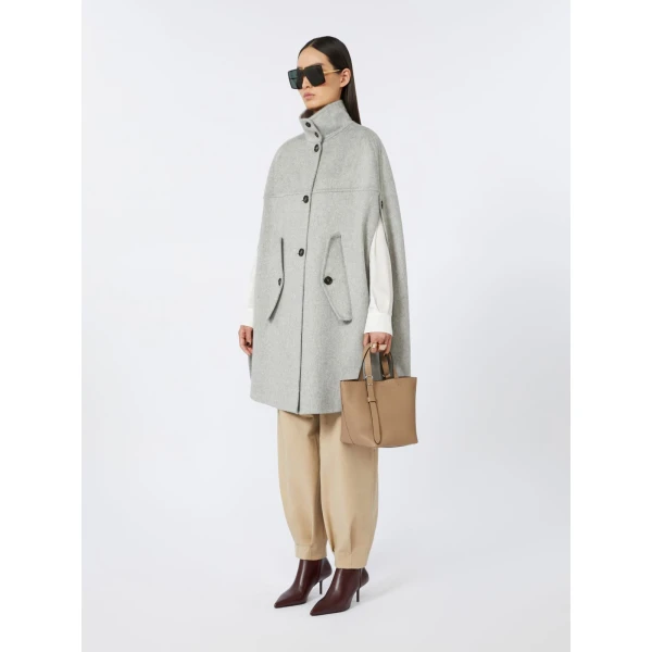 Max Mara Archetipo Extra Small Leather Bag in Mud | Mini Bags | Luxury Shoes 