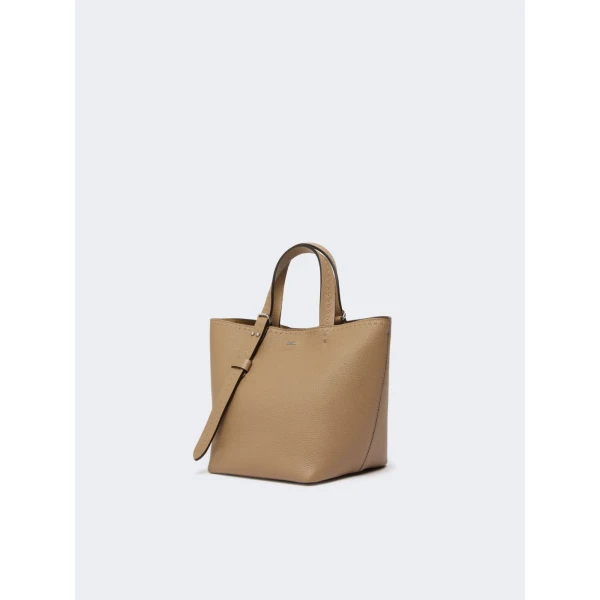 Max Mara Archetipo Extra Small Leather Bag in Mud | Mini Bags | Luxury Shoes 