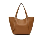 Max Mara Archetipo Leather Handbag in Amber Brown | Totes & Top-Handle Bags | Luxury Shoes 