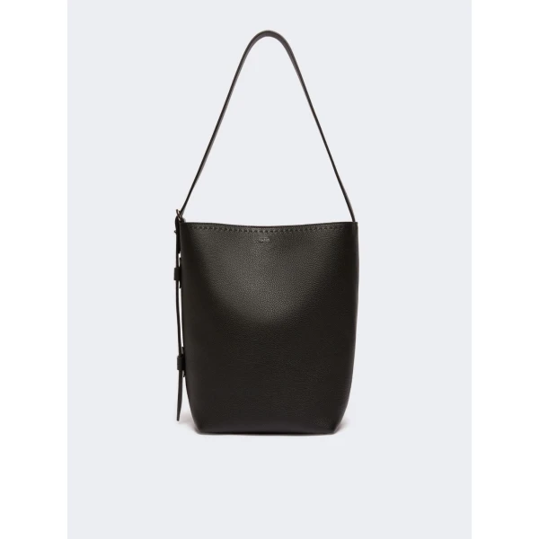 Max Mara Archetipo Medium Leather Bag in Black | Totes & Top-Handle Bags | Luxury Shoes 