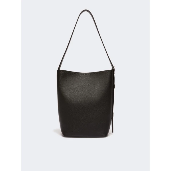 Max Mara Archetipo Medium Leather Bag in Black | Totes & Top-Handle Bags | Luxury Shoes 