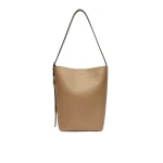 Max Mara Archetipo Medium Leather Bag in Mud | Women | Luxury Shoes 