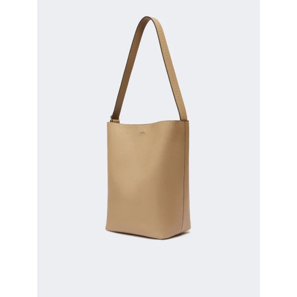Max Mara Archetipo Medium Leather Bag in Mud | Totes & Top-Handle Bags | Luxury Shoes 