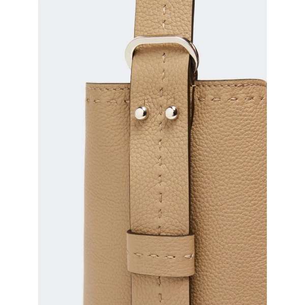 Max Mara Archetipo Medium Leather Bag in Mud | Totes & Top-Handle Bags | Luxury Shoes 
