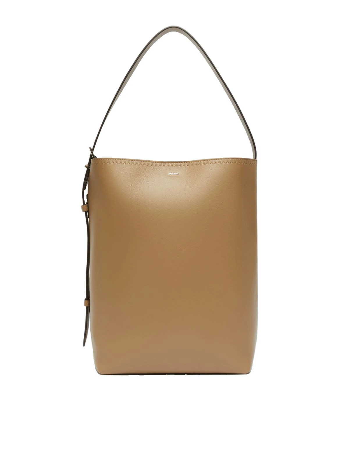 Max Mara Archetipo Medium Leather Bucket Bag in Mud Max Mara Archetipo Medium Leather Bucket Bag in Mud | Totes & Top-Handle Bags | Luxury Shoes