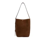 Max Mara Archetipo Small Split Leather Bag in Dark Brown | Totes & Top-Handle Bags | Luxury Shoes 