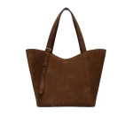Max Mara Archetipo Split Leather Handbag in Dark Brown | Totes & Top-Handle Bags | Luxury Shoes 