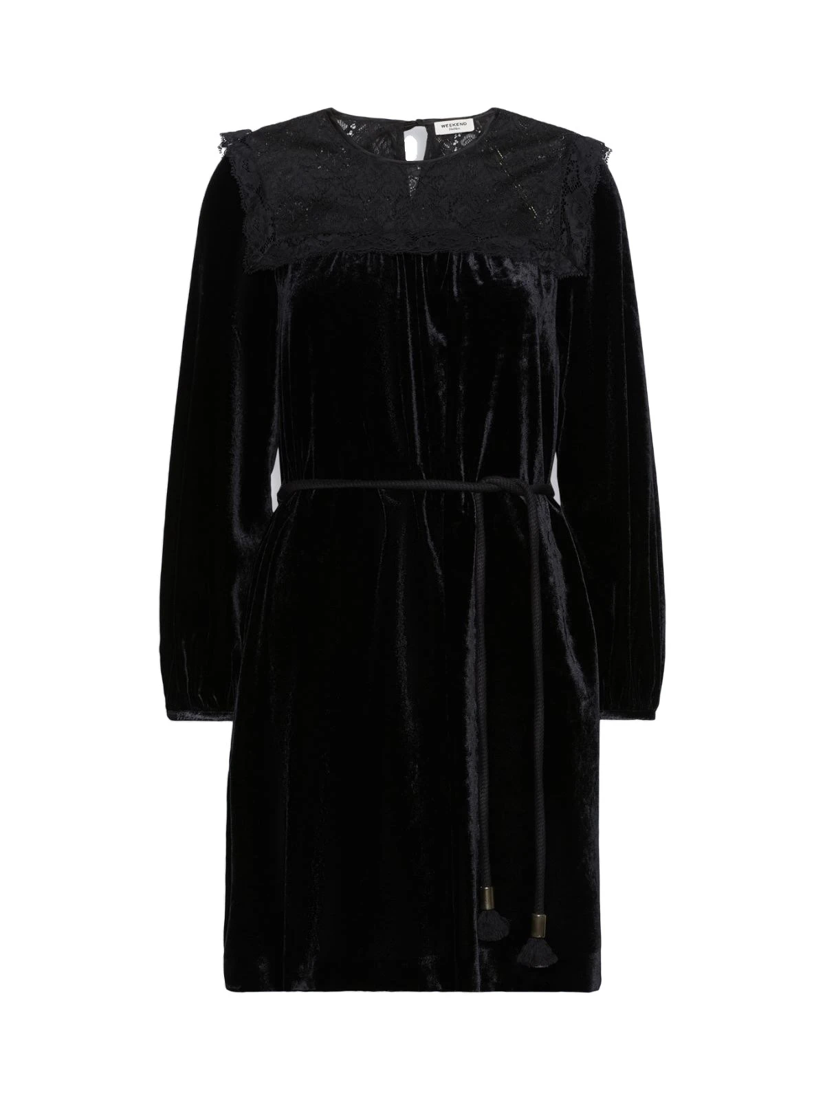 Max Mara Arco Velvet Mini Dress in Black Max Mara Arco Velvet Mini Dress in Black | Mini Dresses | Luxury Shoes