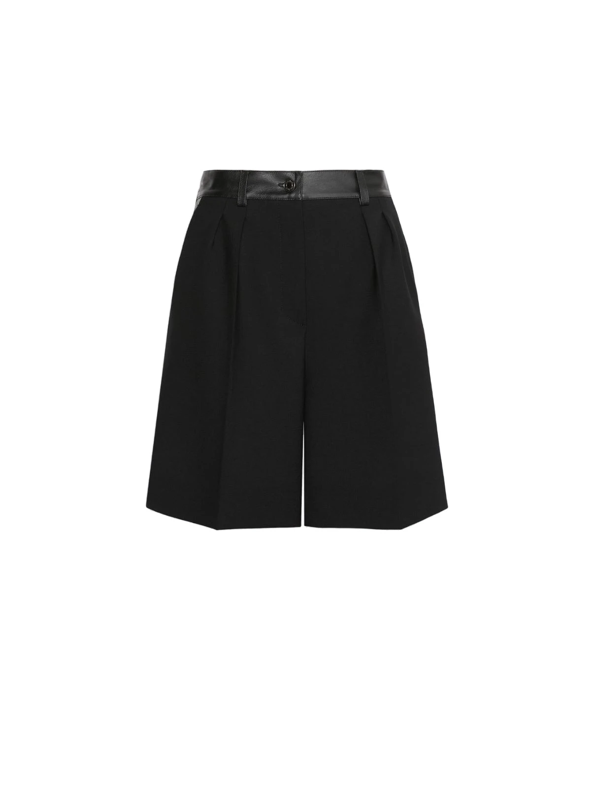 Max Mara Argento Woollen Cloth Bermuda Shorts in Black Max Mara Argento Woollen Cloth Bermuda Shorts in Black | Shorts | Luxury Shoes