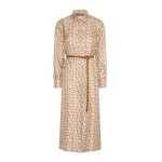 Max Mara Aris Silk Shirt Dress in Beige | Shirtdress | Luxury Shoes 