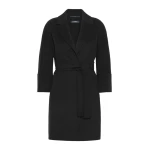 Max Mara Arona Short Double-Faced Wool Coat in Black | Wool Coat | Luxury Shoes 