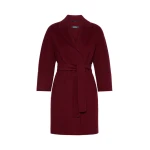 Max Mara Arona Short Double-Faced Wool Coat in Bordeaux | Wool Coat | Luxury Shoes 