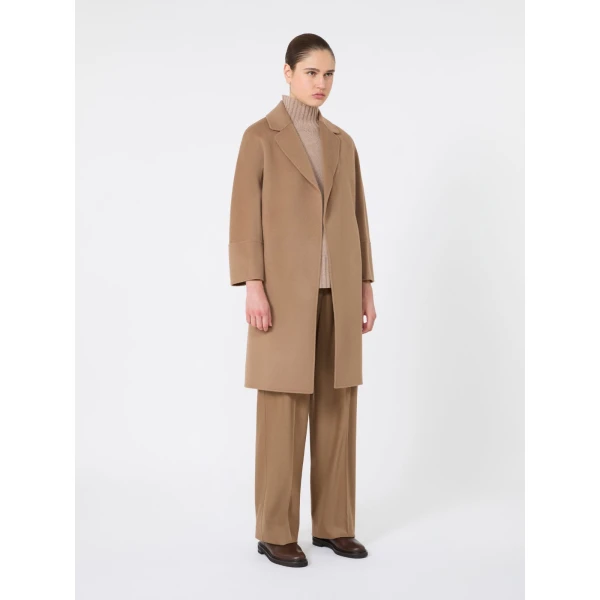 Max Mara Arona Short Double-Faced Wool Coat in Camel | Wool Coat | Luxury Shoes 
