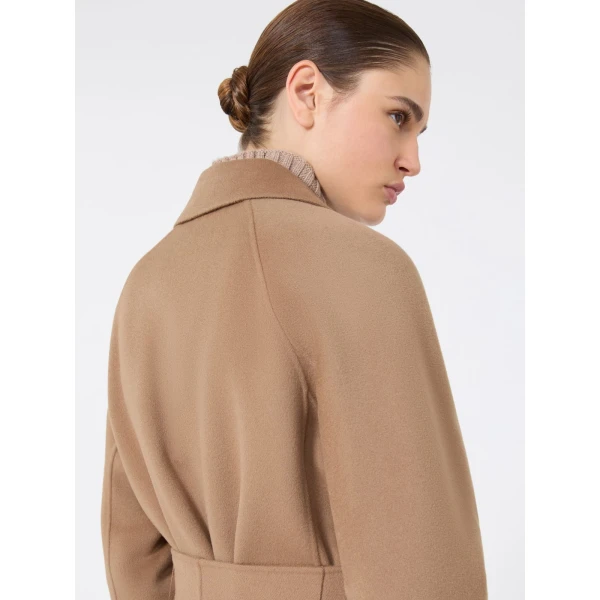 Max Mara Arona Short Double-Faced Wool Coat in Camel | Wool Coat | Luxury Shoes 