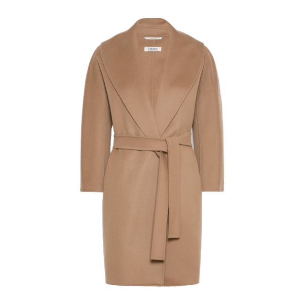 Max Mara Arona Short Double-Faced Wool Coat in Camel | Wool Coat | Luxury Shoes 