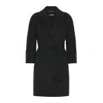 Max Mara Arona Short Double-Faced Wool Coat in Midnight Blue | Wool Coat | Luxury Shoes 