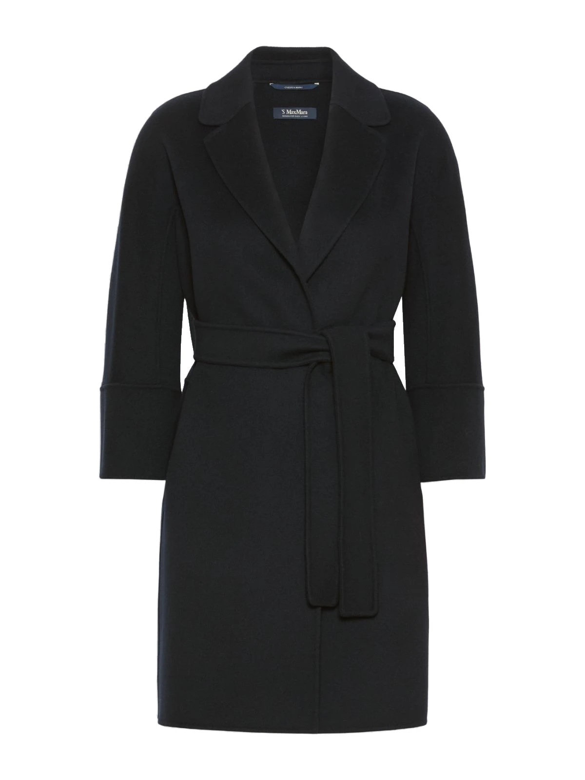 Max Mara Arona Short Double-Faced Wool Coat in Midnight Blue Max Mara Arona Short Double-Faced Wool Coat in Midnight Blue | Wool Coat | Luxury Shoes