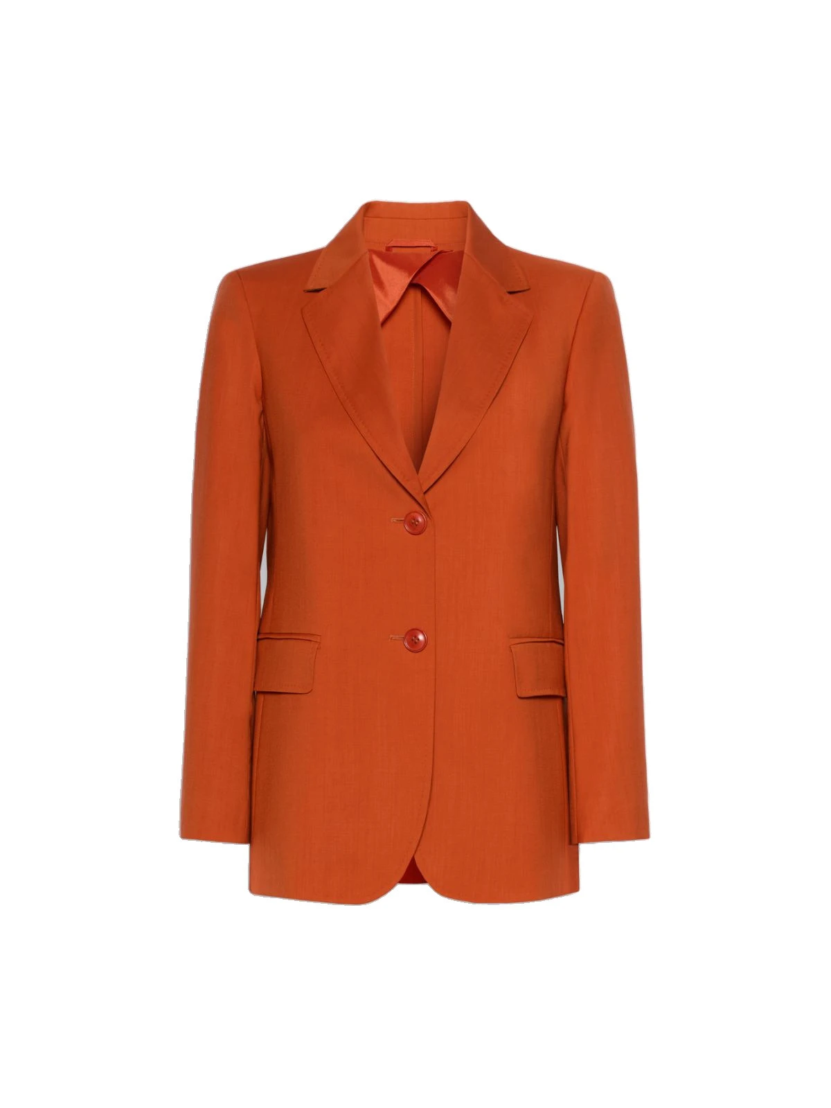 Max Mara Assenzi Single-Breasted Woollen Cloth Jacket in Terra Cotta Max Mara Assenzi Single-Breasted Woollen Cloth Jacket in Terra Cotta | Blazers | Luxury Shoes