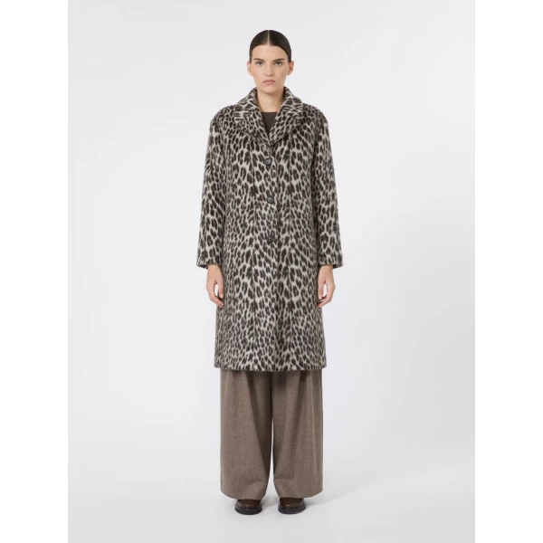 Max Mara Attilia Jacquard Coat in Ecru | Coats | Luxury Shoes 