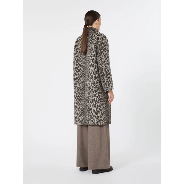 Max Mara Attilia Jacquard Coat in Ecru | Coats | Luxury Shoes 