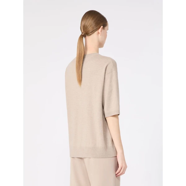 Max Mara Aurelia Wool Pocket Sweater in Beige | Sweaters | Luxury Shoes 