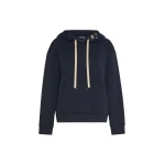 Max Mara Aurora Brushed Jersey Hoodie in Ultramarine | Sweaters | Luxury Shoes 
